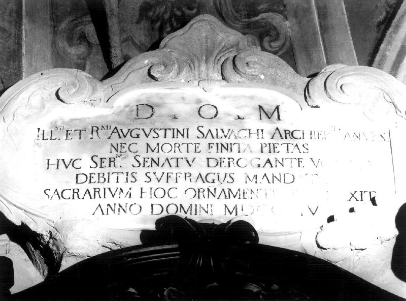 lapide celebrativa, opera isolata - bottega genovese (sec. XVIII)