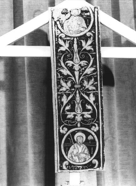 stolone di pianeta, frammento - manifattura genovese (seconda metà sec. XVI)