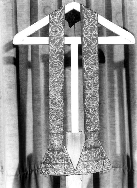 stola, elemento d'insieme - manifattura ligure (primo quarto sec. XVIII)