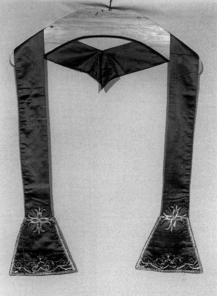 stola, elemento d'insieme - manifattura ligure (prima metà sec. XX)