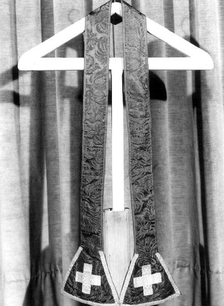 stola, opera isolata - manifattura ligure (fine/inizio secc. XIX/ XX)