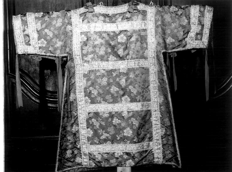 dalmatica, coppia - manifattura ligure (fine/inizio secc. XIX/ XX)