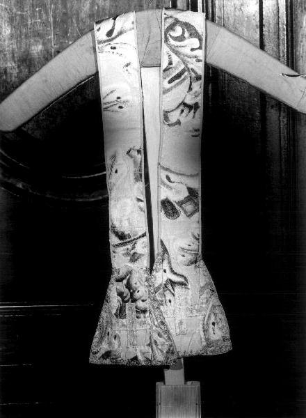 stola, opera isolata - manifattura ligure (ultimo quarto sec. XIX)