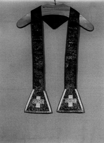 stola, elemento d'insieme - manifattura ligure (secc. XIX/ XX)