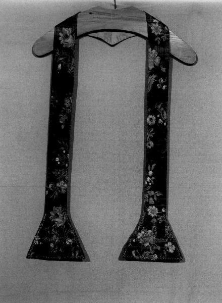 stola, elemento d'insieme - manifattura ligure (secc. XIX/ XX)