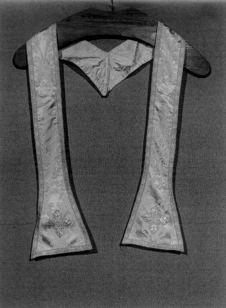 stola, elemento d'insieme - manifattura ligure (prima metà sec. XX)