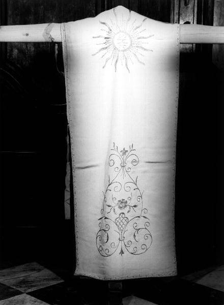 velo omerale, opera isolata - manifattura ligure (metà sec. XX)