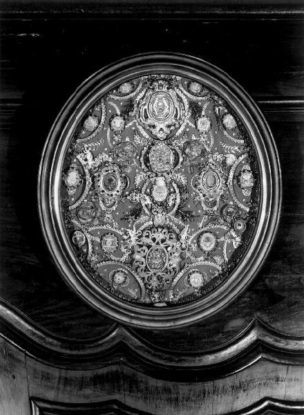 reliquiario a teca, opera isolata - PRODUZIONE GENOVESE (seconda metà sec. XIX)