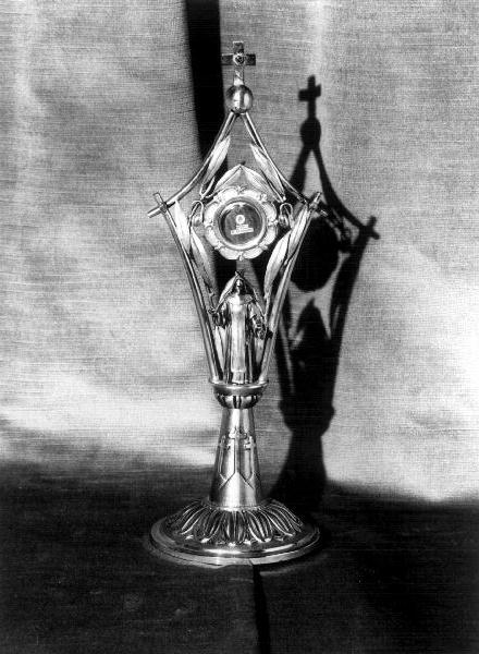 reliquiario, coppia - bottega genovese (seconda metà sec. XX)