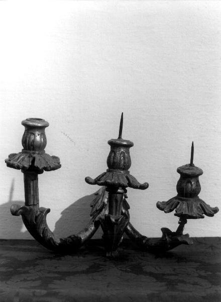 candeliere, coppia - bottega genovese (secc. XVIII/ XIX)