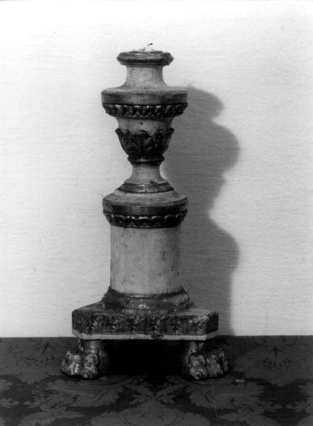 candeliere, coppia - bottega genovese (secc. XVIII/ XIX)