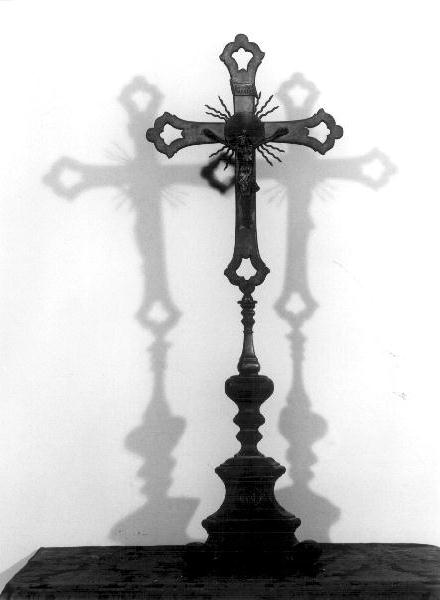 croce d'altare, coppia - PRODUZIONE GENOVESE (sec. XIX)