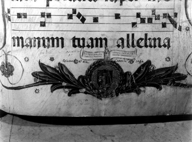 stemma (miniatura, elemento d'insieme) - produzione italiana (sec. XV)