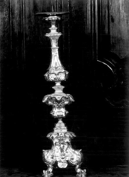 candelabro, opera isolata - bottega genovese (metà sec. XVIII)