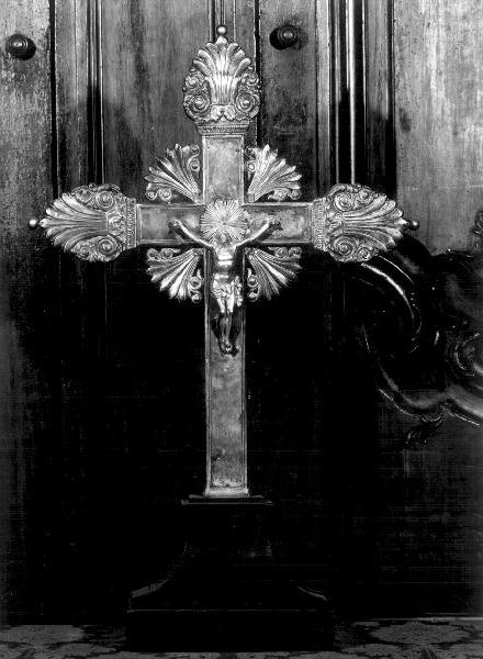 croce d'altare, elemento d'insieme - bottega genovese (prima metà sec. XIX)