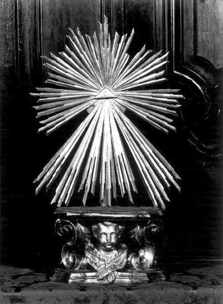 tronetto per esposizione eucaristica, opera isolata - bottega genovese (prima metà sec. XIX)