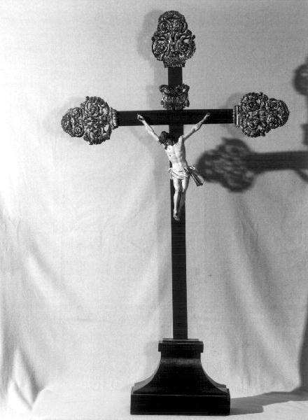 croce da tavolo, opera isolata - bottega genovese (prima metà sec. XIX)