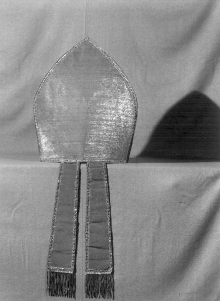 mitria, opera isolata - manifattura ligure (secc. XIX/ XX)