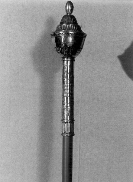 mazza processionale, opera isolata - bottega genovese (sec. XIX)