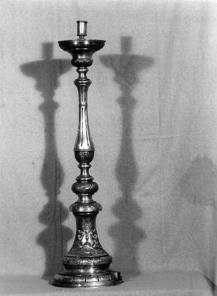candeliere d'altare, opera isolata - bottega genovese (primo quarto sec. XX)