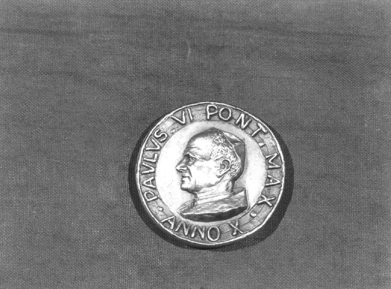 papa Paolo VI/ vocazione di San Pietro (medaglia pontificia, opera isolata) - bottega romana (sec. XX)