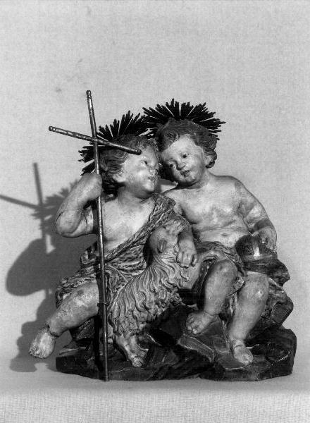Gesù Bambino e San Giovannino (scultura, opera isolata) - bottega genovese (secc. XVII/ XVIII)