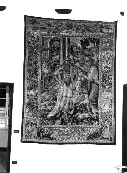 San Paolo (arazzo, elemento d'insieme) - manifattura di Bruxelles (ultimo quarto sec. XVI)