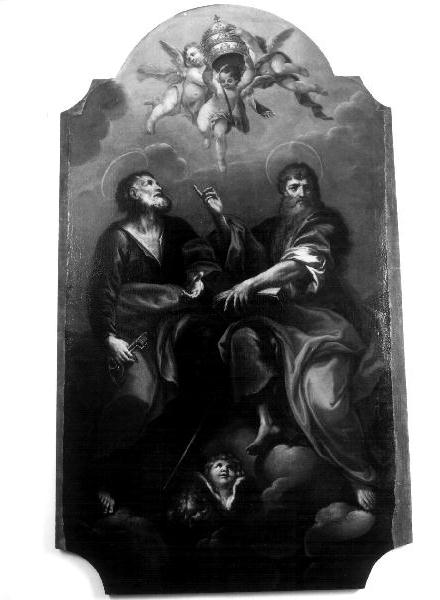 San Pietro e San Paolo (dipinto, opera isolata) di Piola Paolo Gerolamo (secc. XVII/ XVIII)