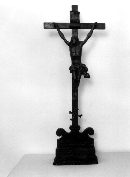 Cristo crocifisso (croce da tavolo, opera isolata) - bottega italiana (secc. XIX/ XX)