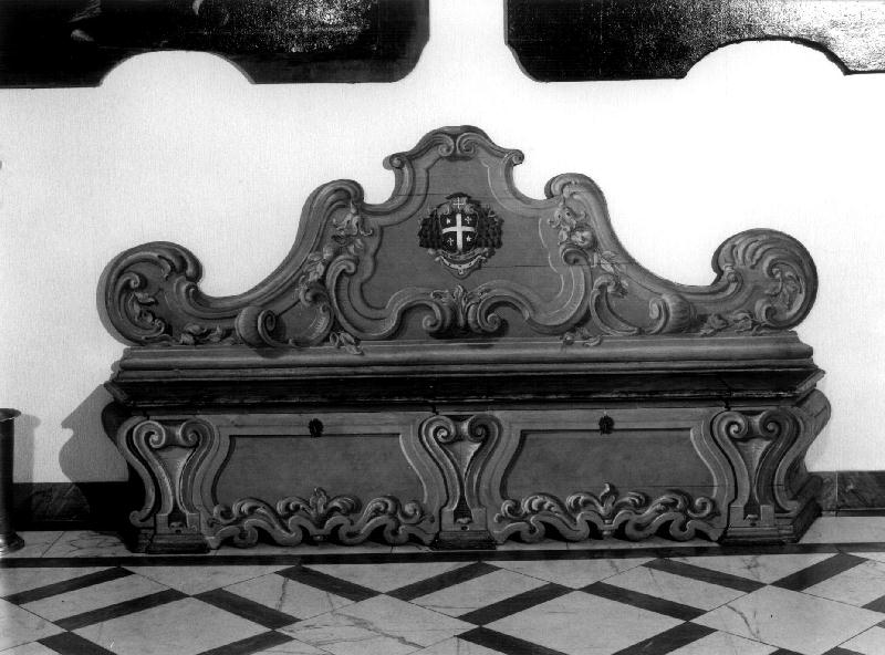 panca, opera isolata - bottega italiana (sec. XVIII)