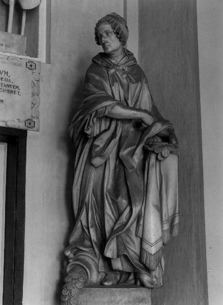 figura femminile (statua, elemento d'insieme) di Casaregi Andrea (terzo quarto sec. XVIII)