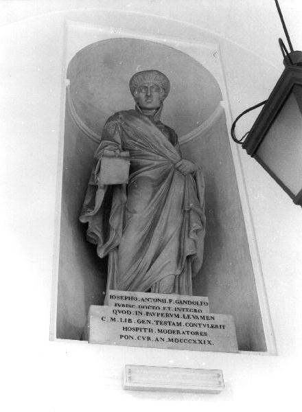 figura maschile (statua, opera isolata) di Gagini Giuseppe (secondo quarto sec. XIX)