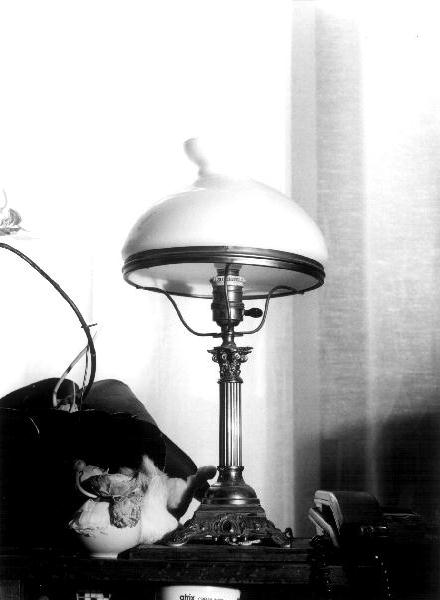 lampada, opera isolata - PRODUZIONE LIGURE (secc. XIX/ XX)