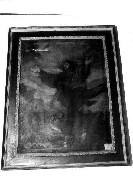 San Francesco d'Assisi riceve le stimmate (dipinto, elemento d'insieme) - ambito genovese (secc. XVII/ XVIII)