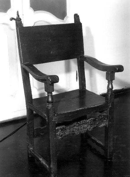 seggiolone, opera isolata - bottega ligure (inizio sec. XVII)