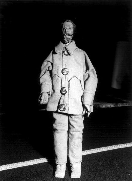 figura maschile (statuetta di presepio, elemento d'insieme) - PRODUZIONE LIGURE (seconda metà sec. XVIII)