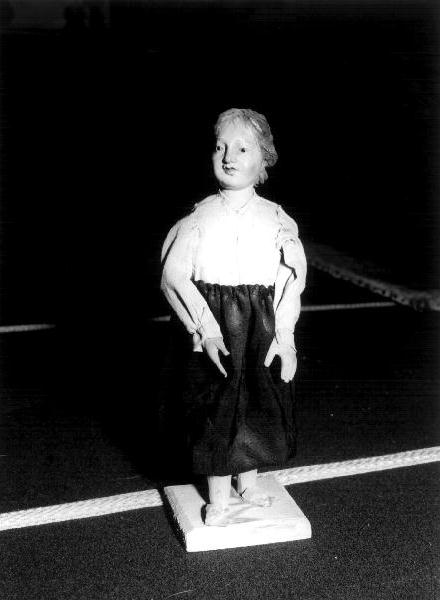 figura maschile (statuetta di presepio, elemento d'insieme) - PRODUZIONE LIGURE (secc. XVIII/ XIX)