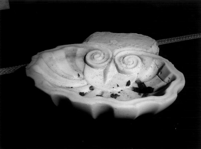 acquasantiera da parete, opera isolata - bottega ligure (prima metà sec. XIX)