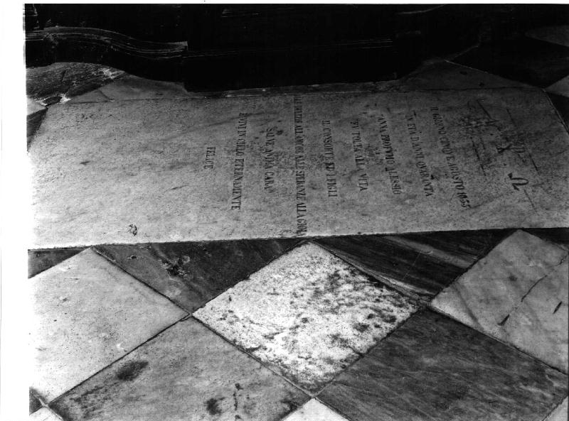 lapide tombale, opera isolata - bottega ligure (sec. XIX)