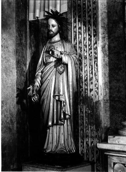 Sacro Cuore di Gesù (statua, opera isolata) - PRODUZIONE LIGURE (primo quarto sec. XX)