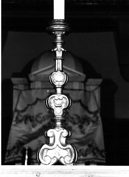 candeliere d'altare, serie - bottega genovese (seconda metà sec. XIX)