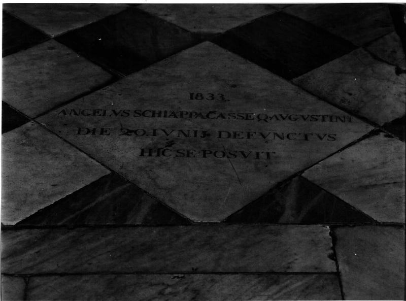 lapide tombale, opera isolata - bottega genovese (sec. XIX)