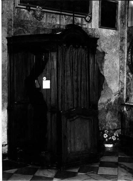 confessionale, coppia - bottega genovese (prima metà sec. XIX)