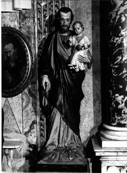 San Giuseppe e Gesù Bambino (statua, opera isolata) - produzione italiana (sec. XX)