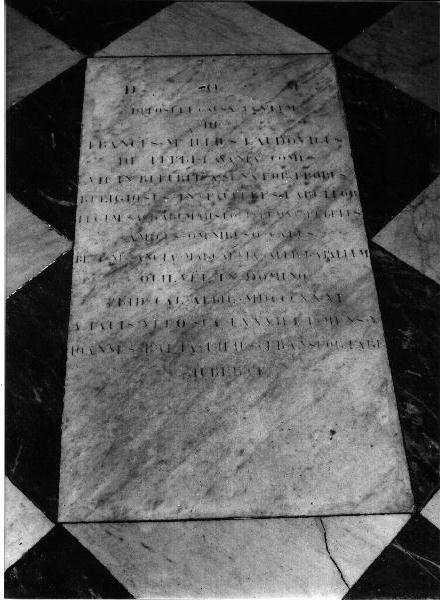 lapide, opera isolata - bottega genovese (prima metà sec. XIX)