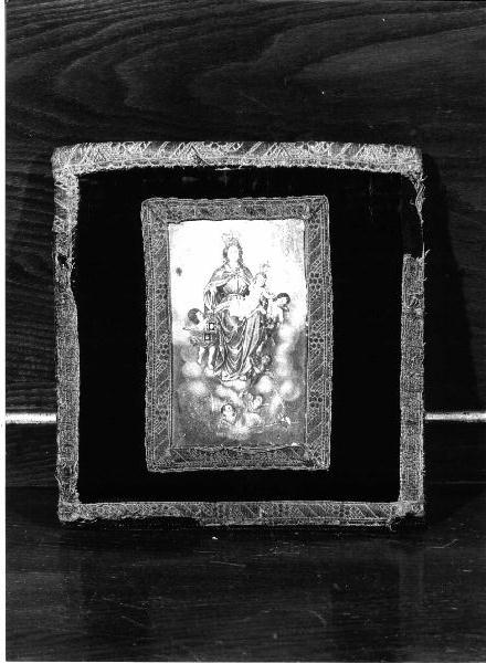 Madonna con Bambino (borsa, opera isolata) - manifattura ligure (prima metà sec. XIX)