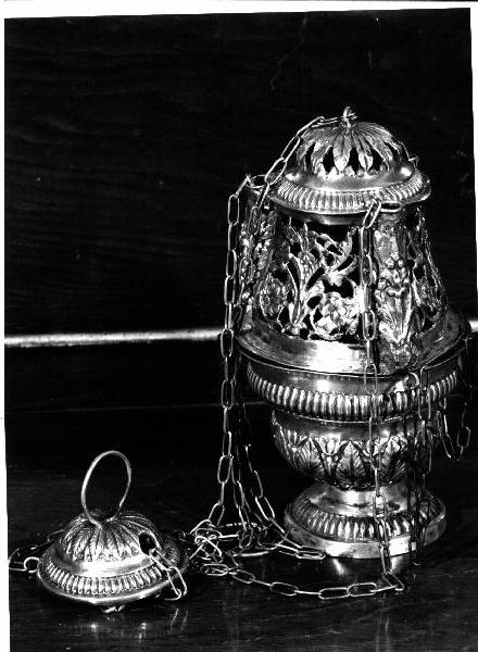 turibolo, elemento d'insieme - bottega genovese (secondo quarto sec. XIX)