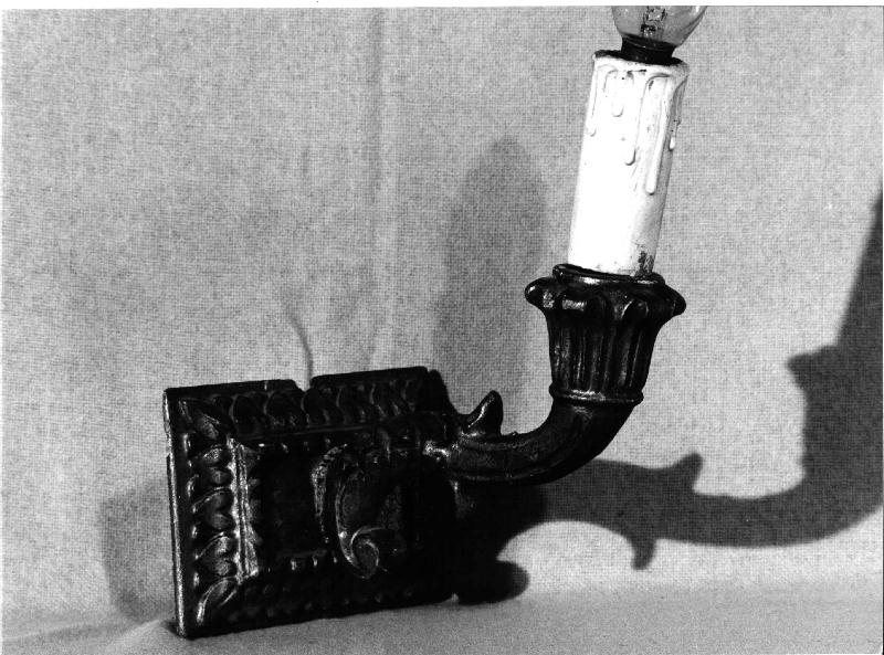 candeliere da parete, coppia - bottega genovese (sec. XIX)