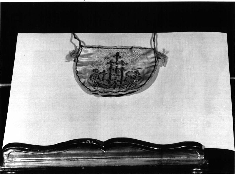 sacchetto per pisside da viatico, opera isolata - manifattura ligure (seconda metà sec. XIX)