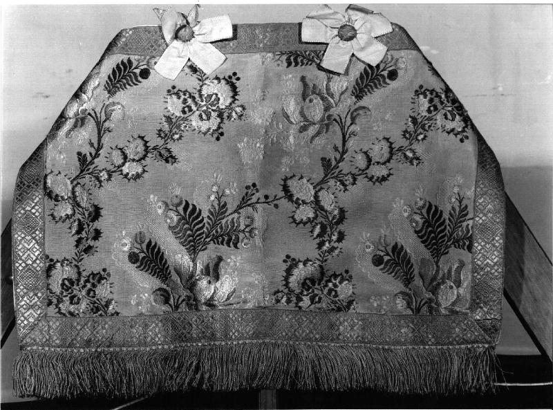 motivi decorativi floreali (baldacchino, opera isolata) - manifattura ligure (prima metà sec. XIX)